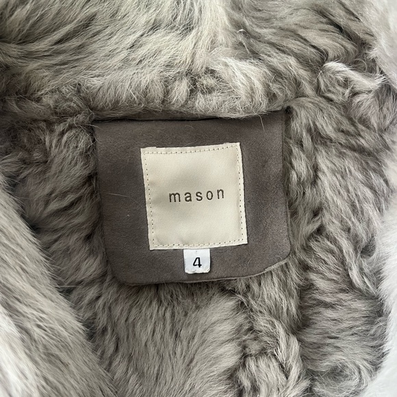 Mason Light Gray Shearling Jacket - Picture 2 of 8